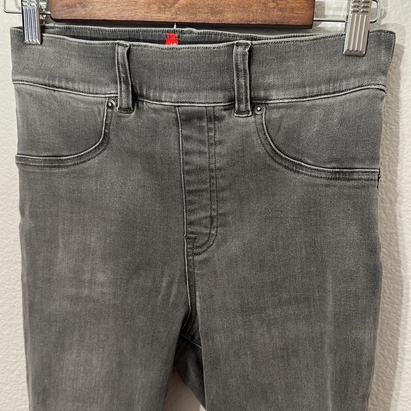 Spanx Distressed Jeani-ish Raw Hem Denim Leggings - Picture 4 of 9